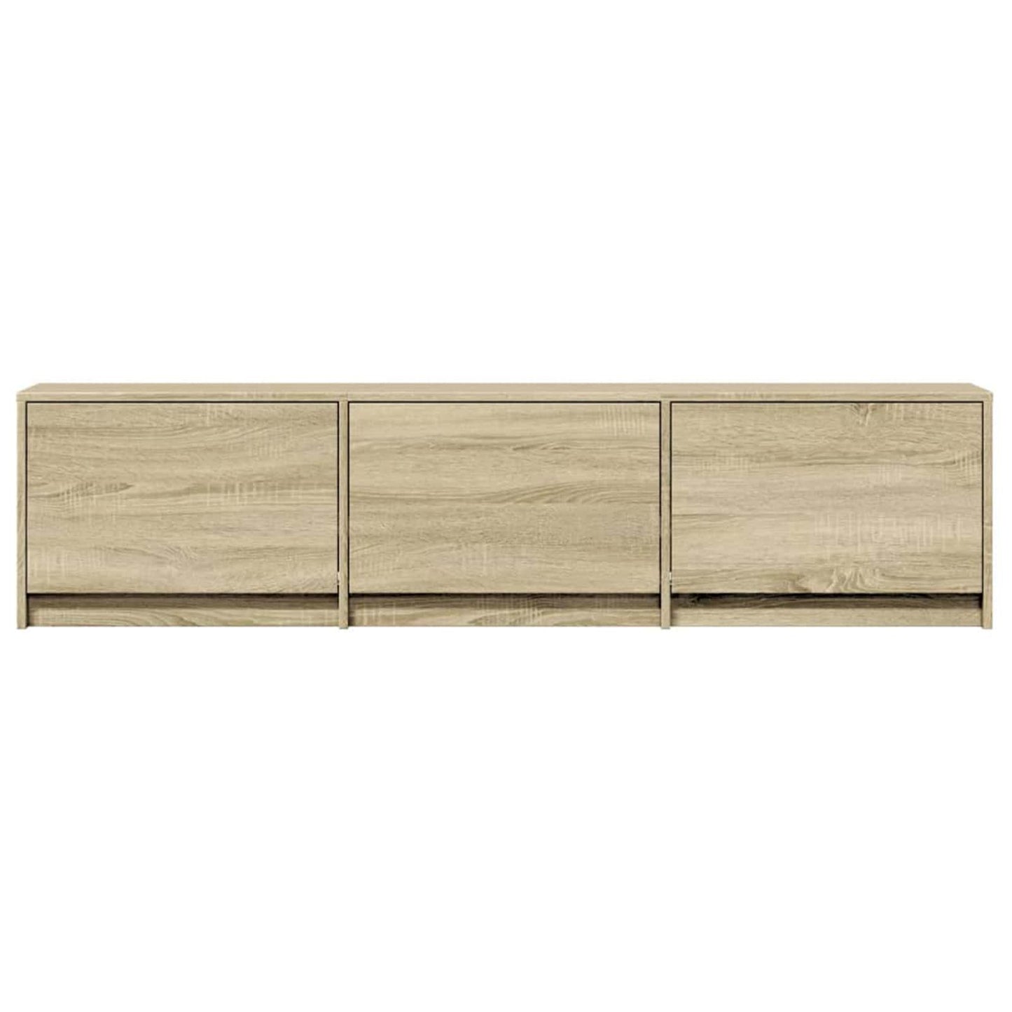 vidaXL TV Cabinet with LED Sonoma 165 x 34 x 40 cm Engineered Wood