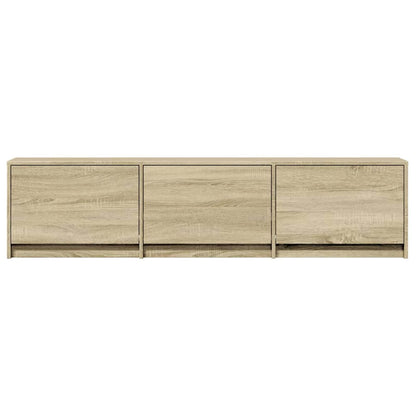 vidaXL TV Cabinet with LED Sonoma 165 x 34 x 40 cm Engineered Wood