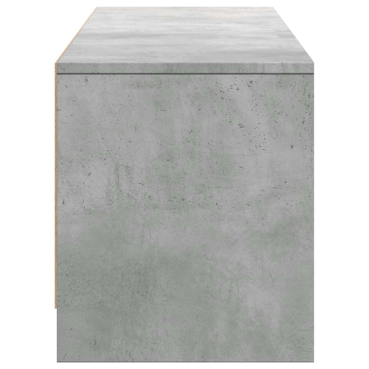 vidaXL TV Cabinet with LED Concrete 165 x 34 x 40 cm Engineered Wood