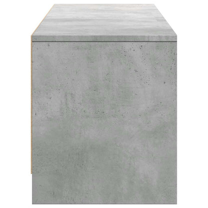 vidaXL TV Cabinet with LED Concrete 165 x 34 x 40 cm Engineered Wood