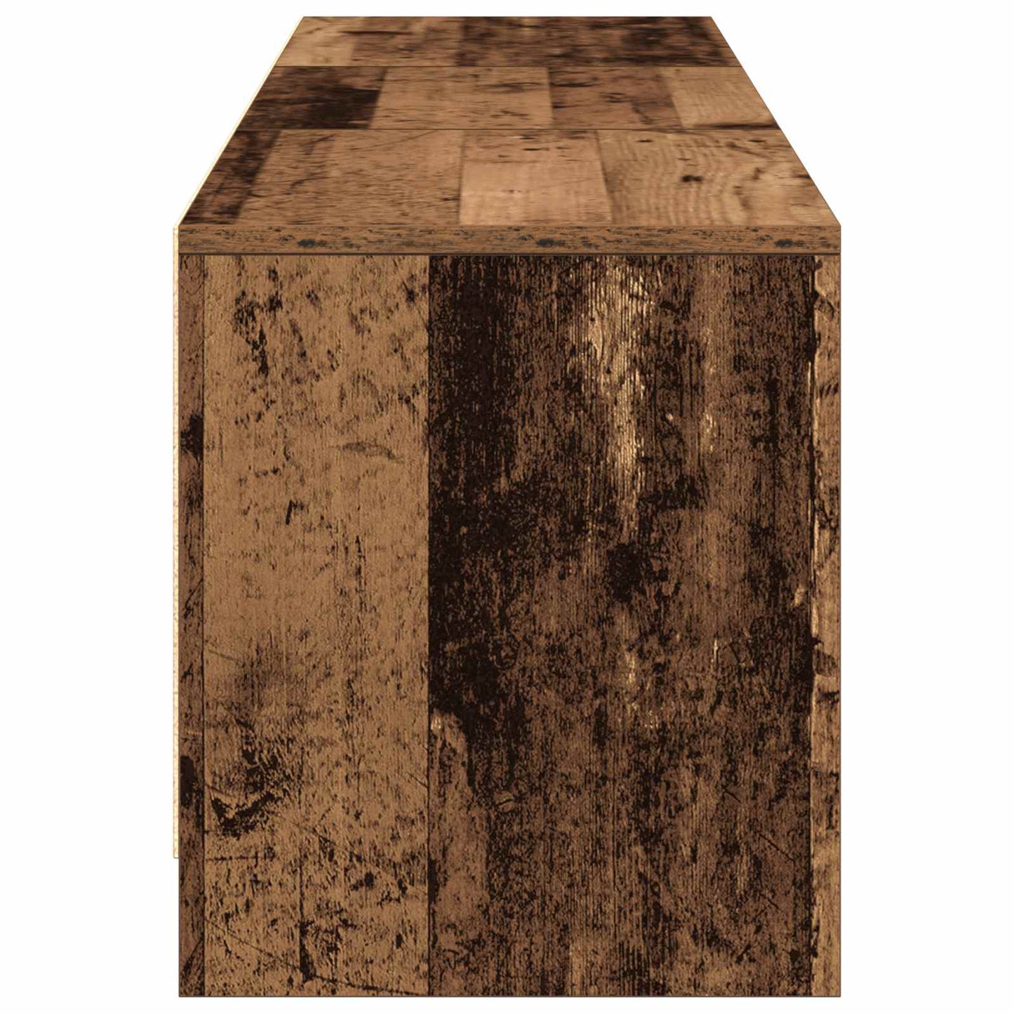 vidaXL TV Cabinet with LED Old Wood 165 x 34 x 40 cm Engineered Wood