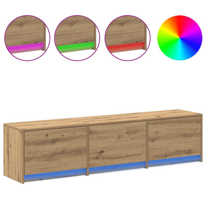 vidaXL TV Cabinet Artisan Oak Engineered Wood