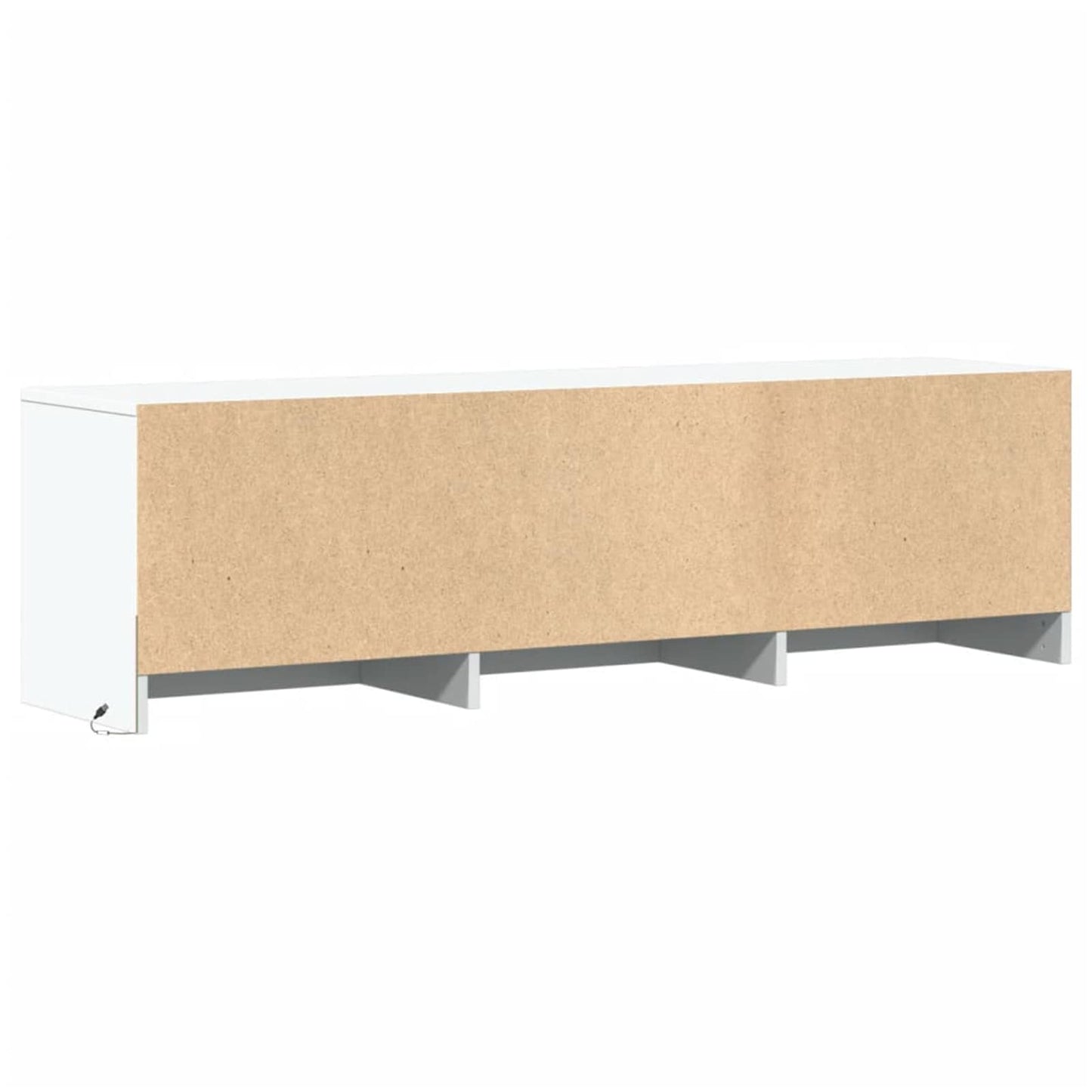 vidaXL TV Cabinet with LED White 140 x 34 x 40 cm Engineered Wood