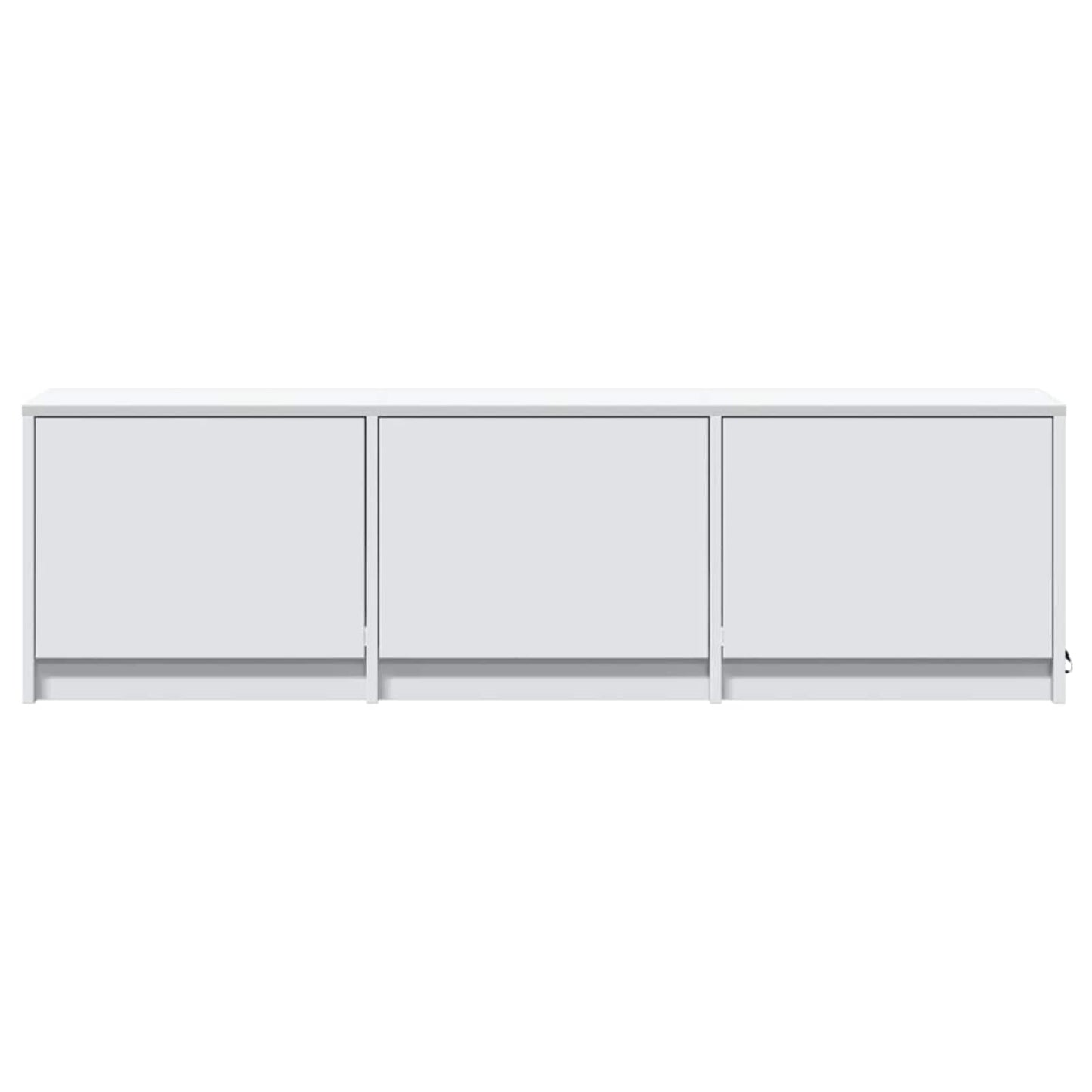 vidaXL TV Cabinet with LED White 140 x 34 x 40 cm Engineered Wood