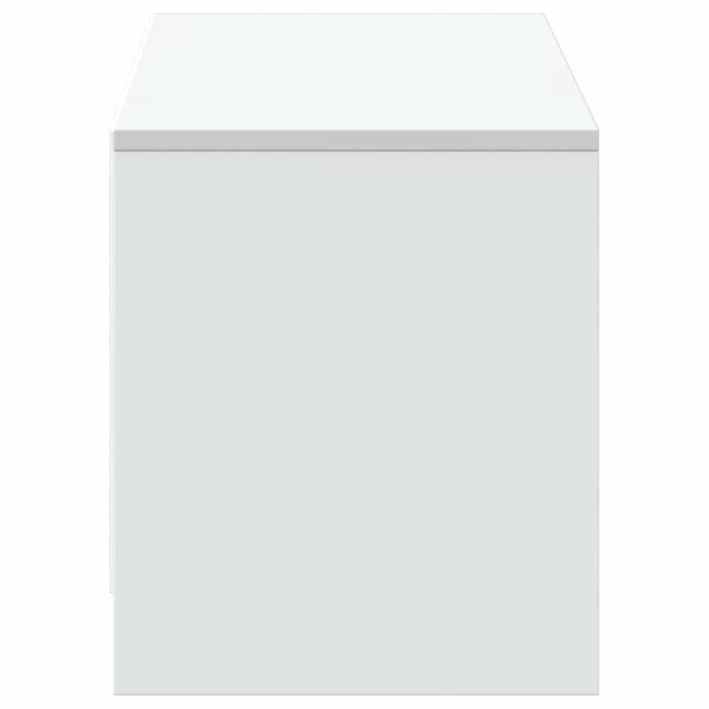 vidaXL TV Cabinet with LED White 140 x 34 x 40 cm Engineered Wood