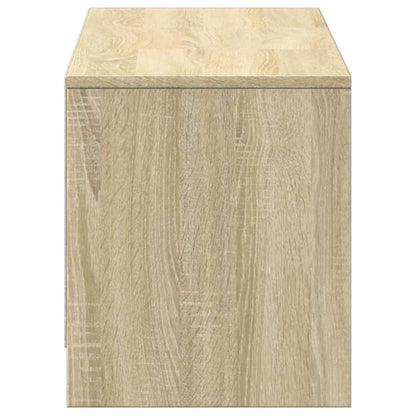 vidaXL TV Cabinet with LED Sonoma 140 x 34 x 40 cm Engineered Wood