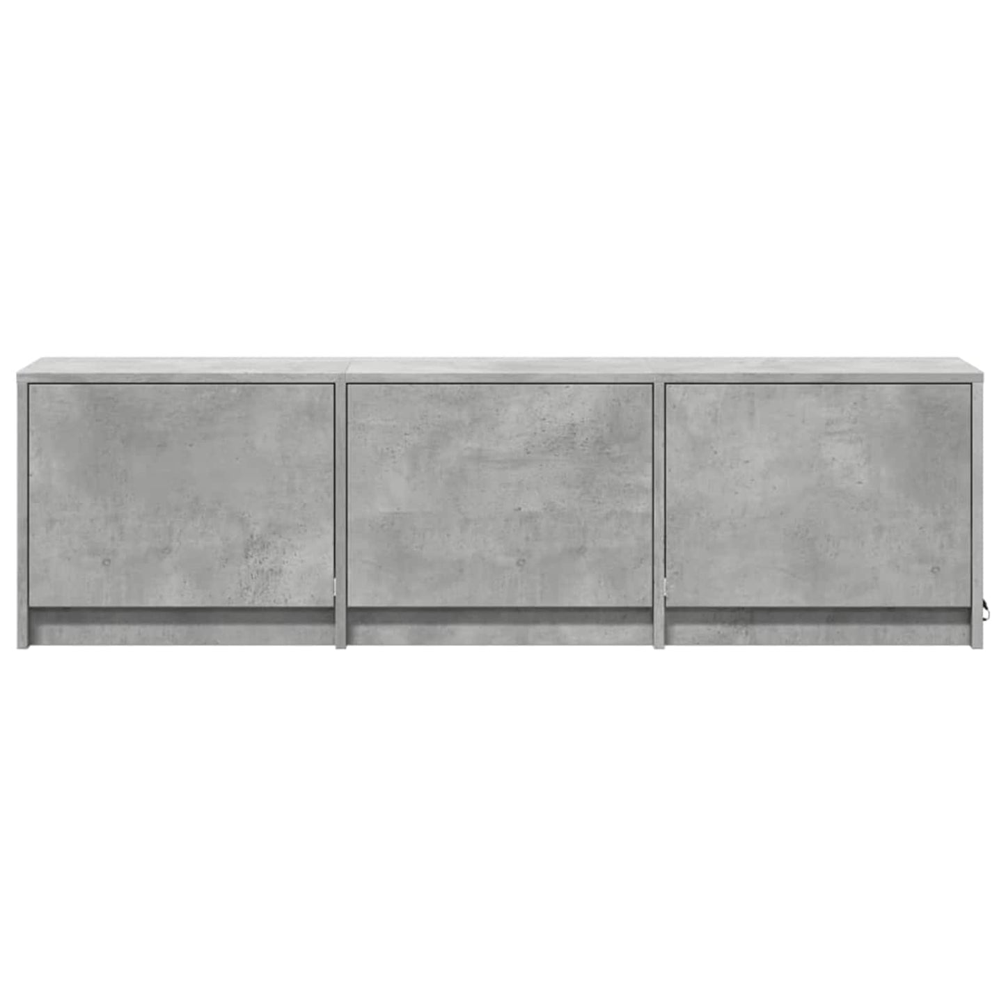 vidaXL TV Cabinet with LED Concrete 140 x 34 x 40 cm Engineered Wood