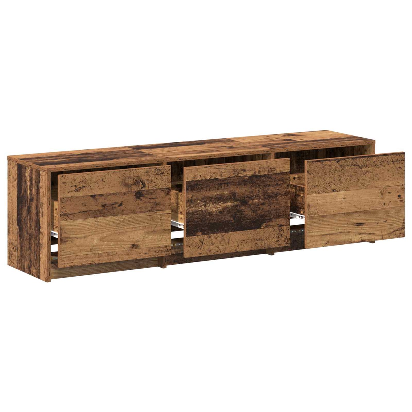 vidaXL TV Cabinet 140 x 34 x 40 cm Old Wood Engineered Wood