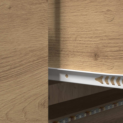 vidaXL TV Cabinet Artisan Oak Engineered Wood