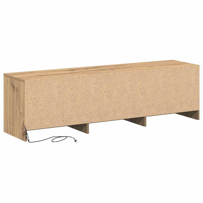 vidaXL TV Cabinet Artisan Oak Engineered Wood