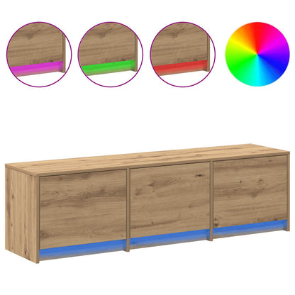 vidaXL TV Cabinet Artisan Oak Engineered Wood