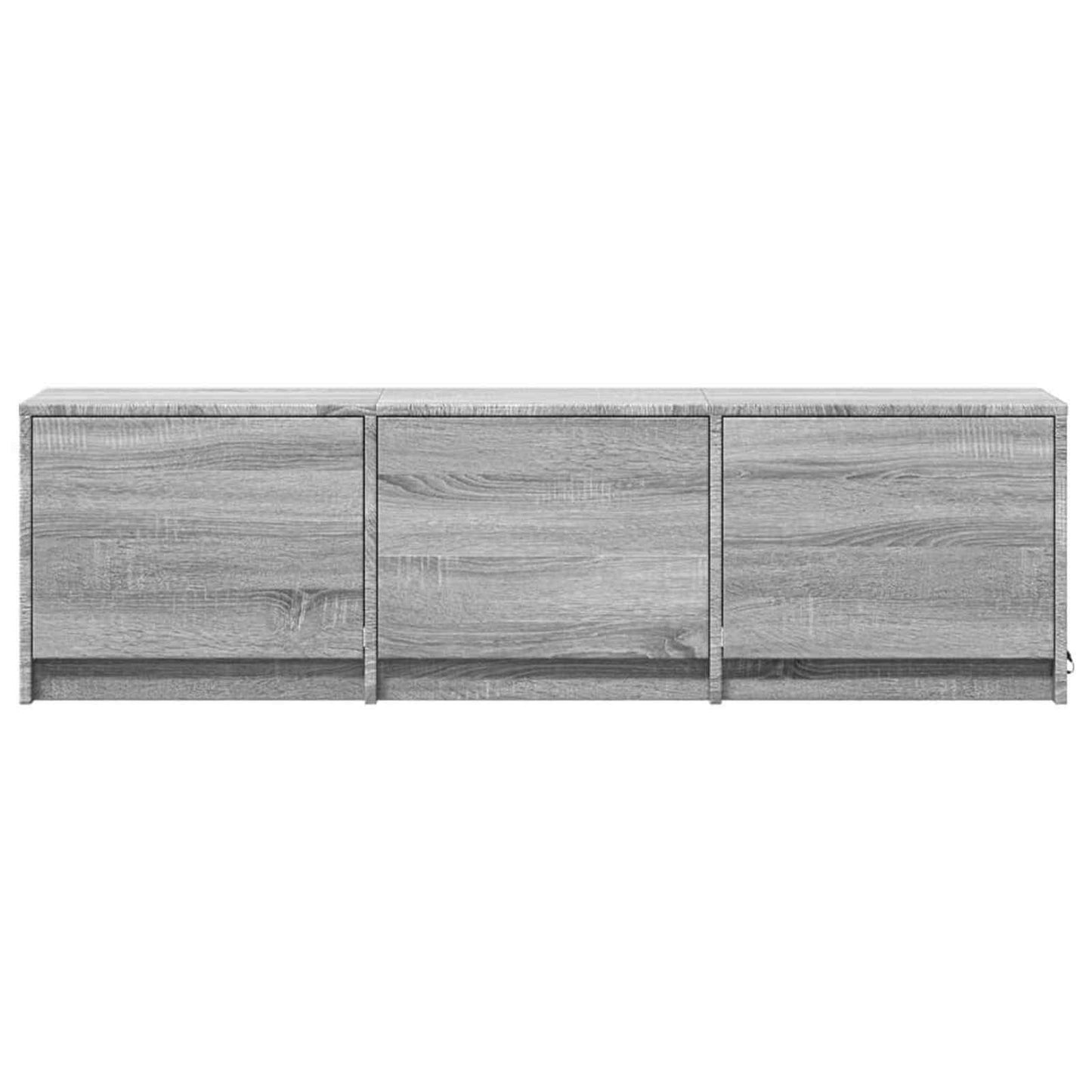 vidaXL TV Cabinet Grey Sonoma Engineered Wood