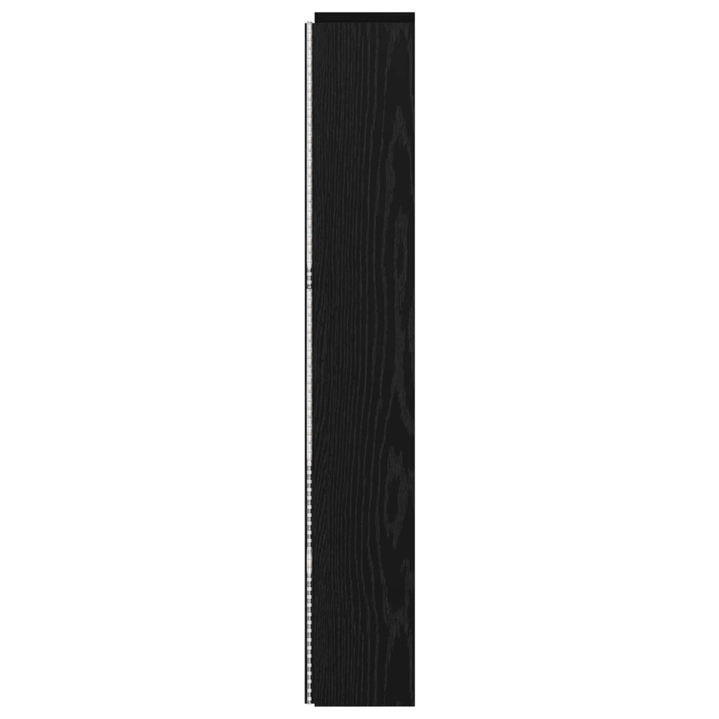 vidaXL Headboard Cabinet with LED Black Oak 140 x 16.5 x 103.5 cm