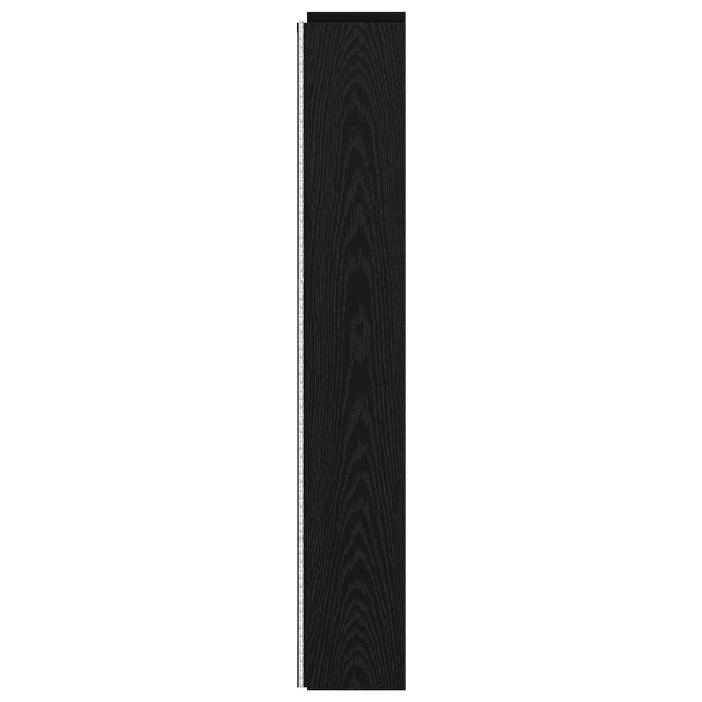 vidaXL Headboard Cabinet with LED Black Oak 160 x 16.5 x 103.5 cm