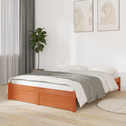 vidaXL Bed Frame Solid-Pine