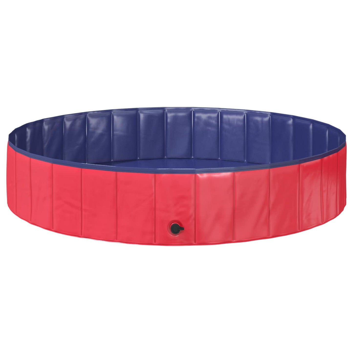 vidaXL Children Swimming Pool Folding Red and Blue Ø 160 x 30 cm