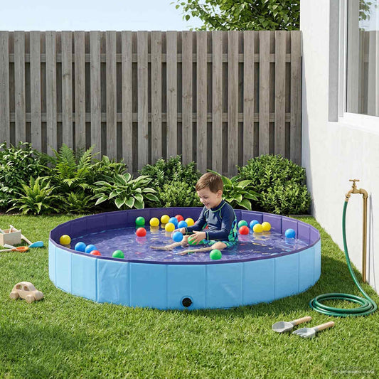 vidaXL Children Swimming Pool Ø300 x 38 cm Round for Child for Blue