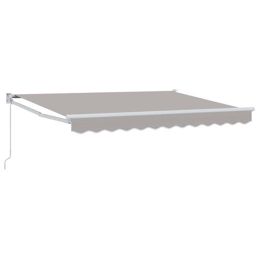 vidaXL Retractable Awning Light Grey 2.5 x 2 m