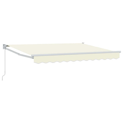 vidaXL Retractable Awning Cream 3 x 2 m 100% Polyester and Aluminium
