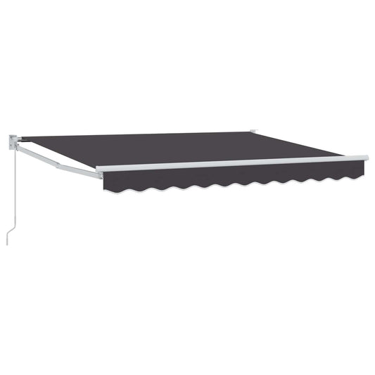 vidaXL Retractable Awning Anthracite 3.5 x 2 m