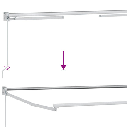 vidaXL Retractable Awning Beige 3.5 x 2 m 100% Polyester and Aluminium