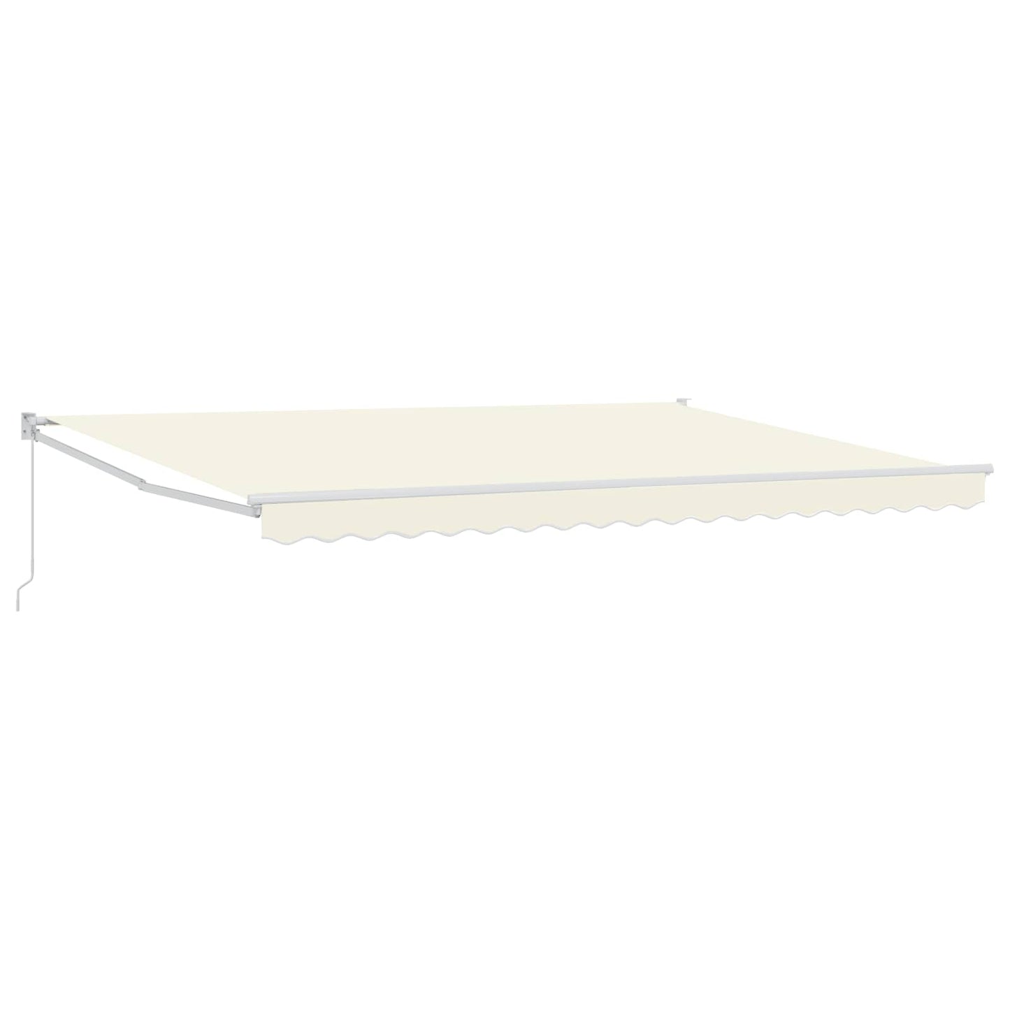 vidaXL Retractable Awning Cream 4 x 2 m 100% Polyester and Aluminium