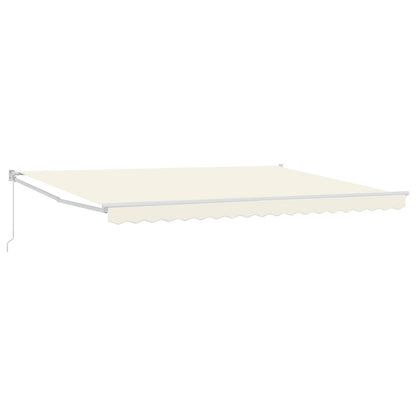 vidaXL Retractable Awning Cream 4 x 2 m 100% Polyester and Aluminium