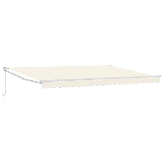 vidaXL Retractable Awning Cream 4 x 2 m 100% Polyester and Aluminium