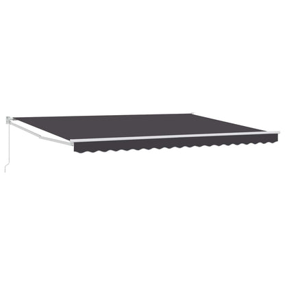vidaXL Retractable Awning Anthracite 4 x 2 m