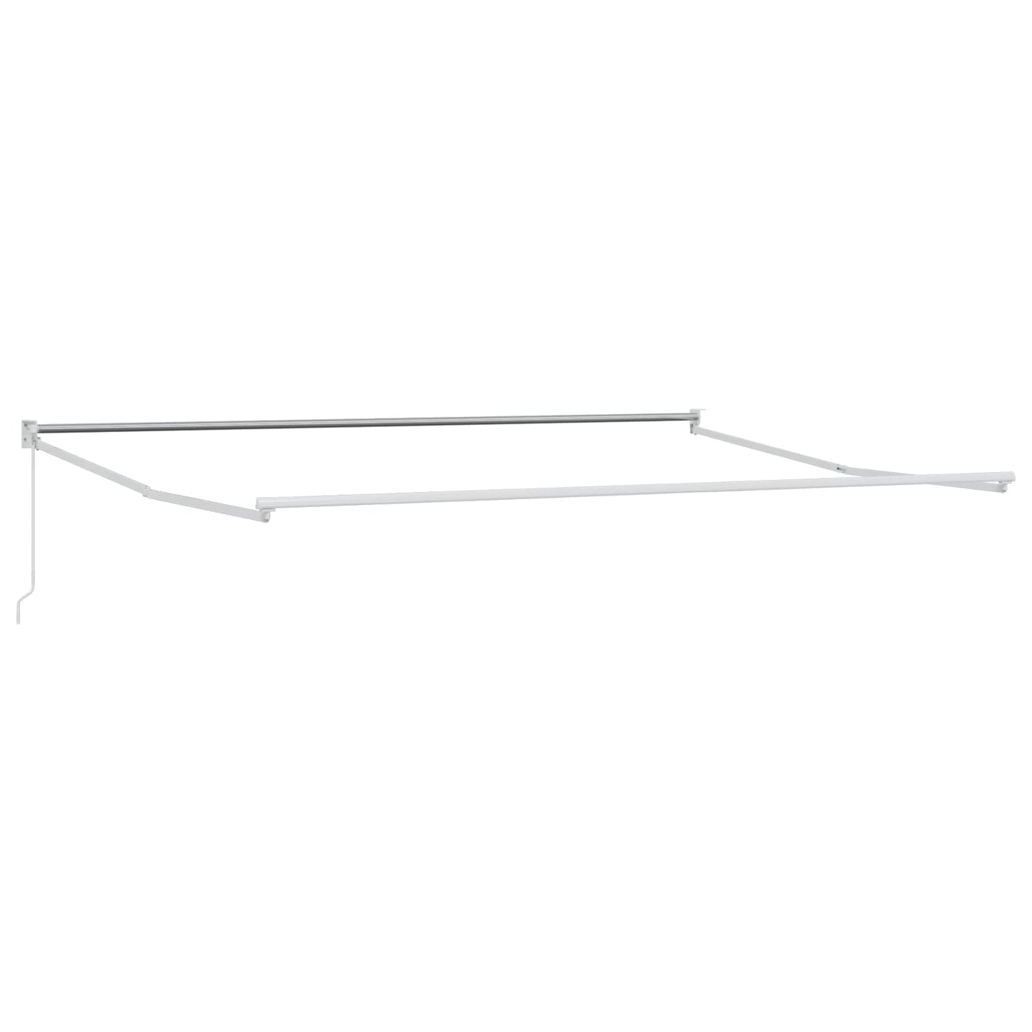 vidaXL Retractable Awning Brown 4 x 2 m 100% Polyester and Aluminium