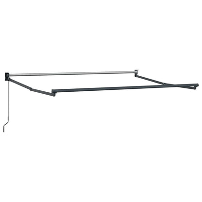 vidaXL Retractable Awning Blue and White 2.5 x 2 m