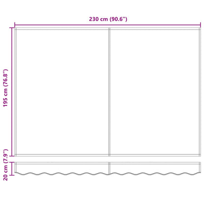 vidaXL Retractable Awning Anthracite 2.5 x 2 m