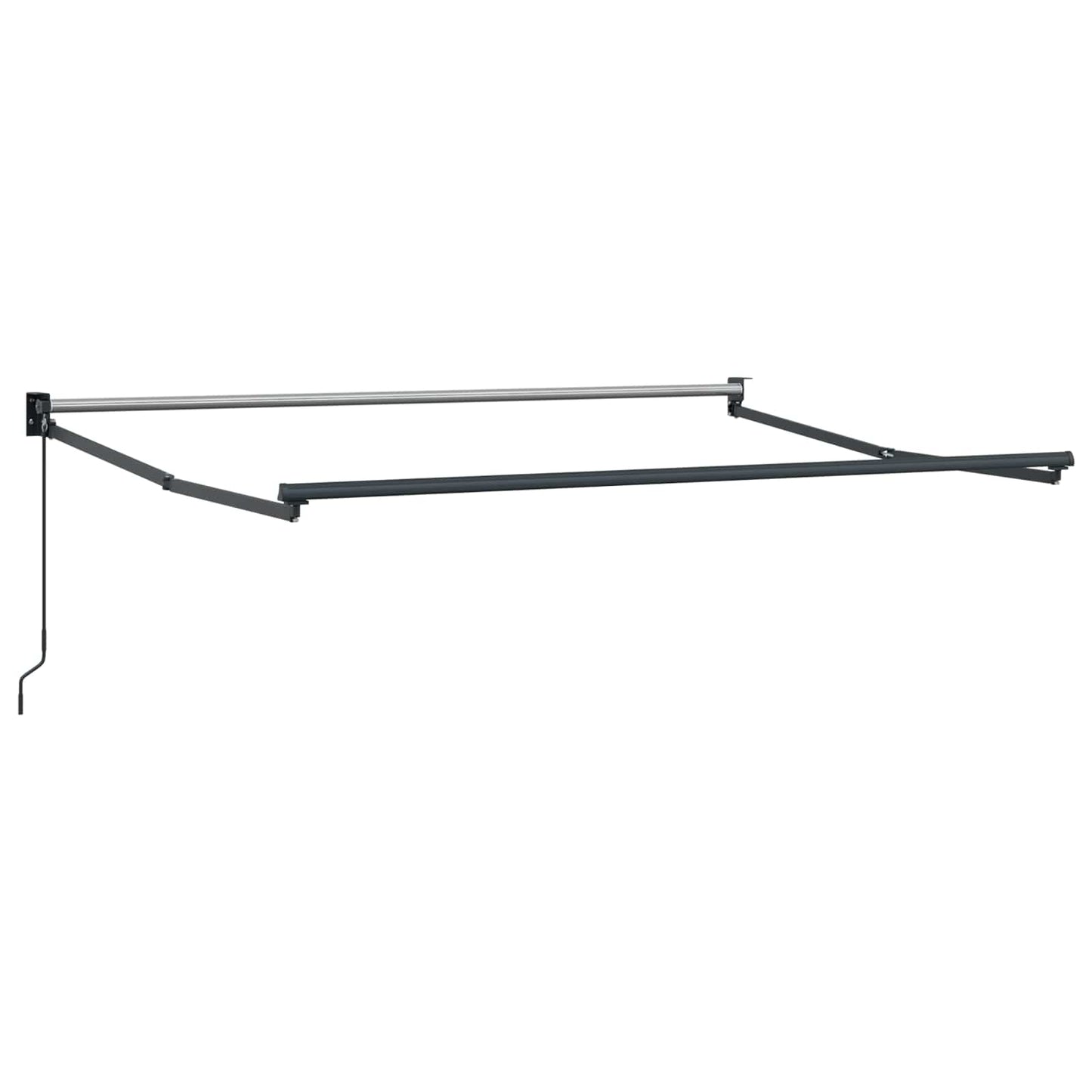vidaXL Retractable Awning Brown 2.5 x 2 m 100% Polyester and Aluminium