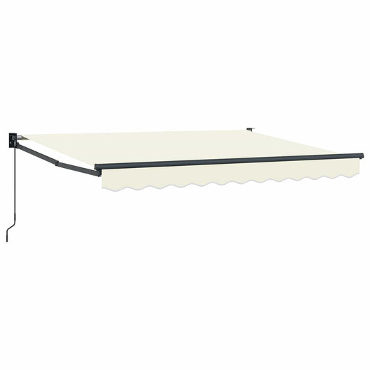 vidaXL Retractable Awning Cream 3 x 2 m 100% Polyester and Aluminium