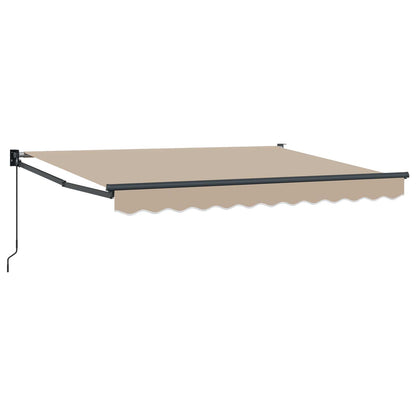 vidaXL Retractable Awning Beige 3 x 2 m 100% Polyester and Aluminium