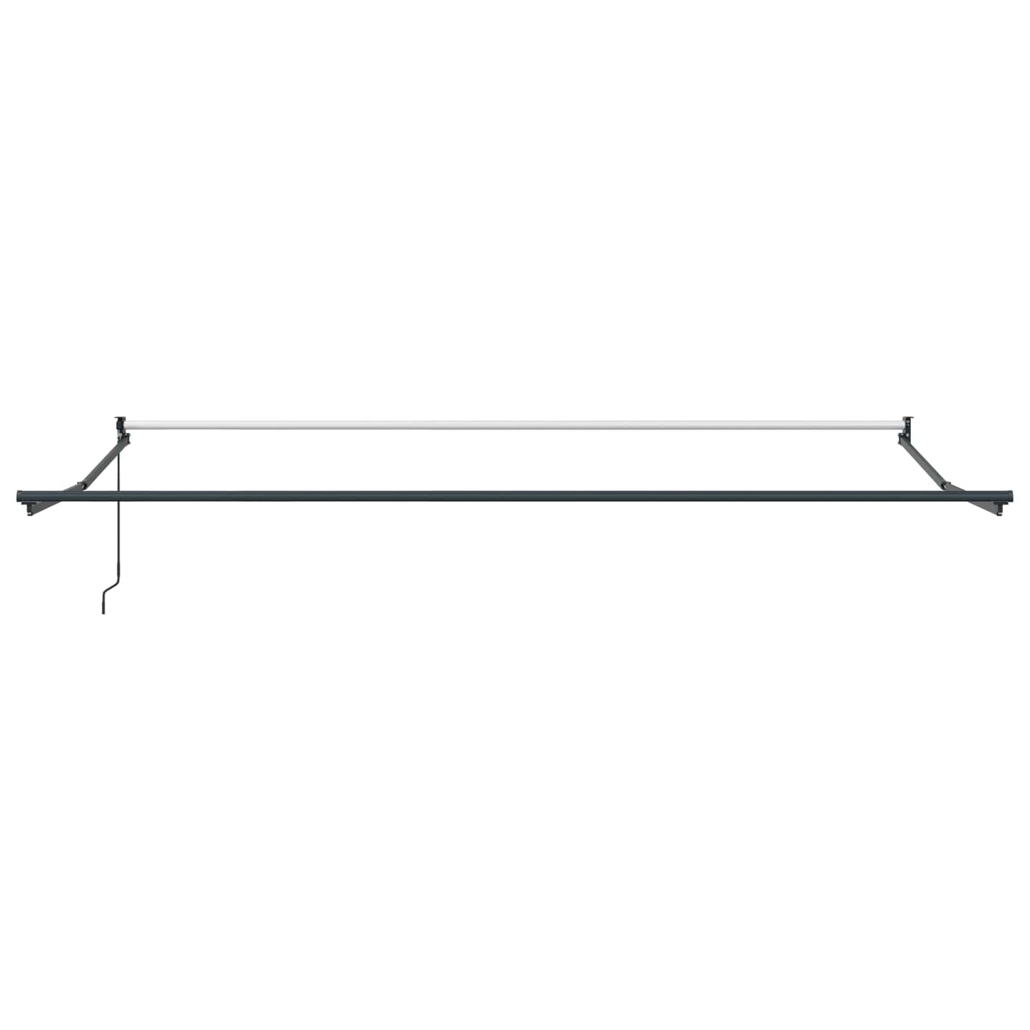vidaXL Retractable Awning Blue and White 4 x 2 m