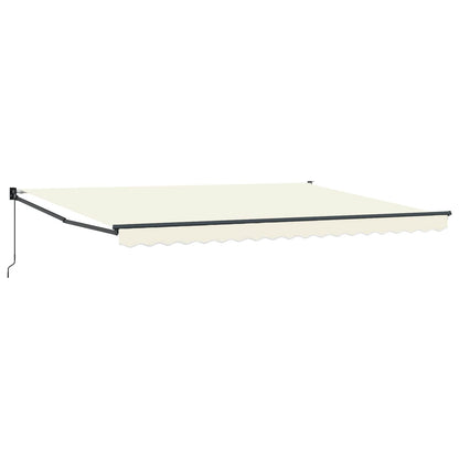 vidaXL Retractable Awning Cream 4 x 2 m 100% Polyester and Aluminium