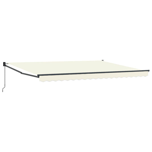vidaXL Retractable Awning Cream 4 x 2 m 100% Polyester and Aluminium