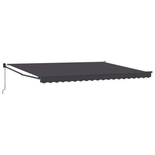 vidaXL Retractable Awning Anthracite 4 x 2 m