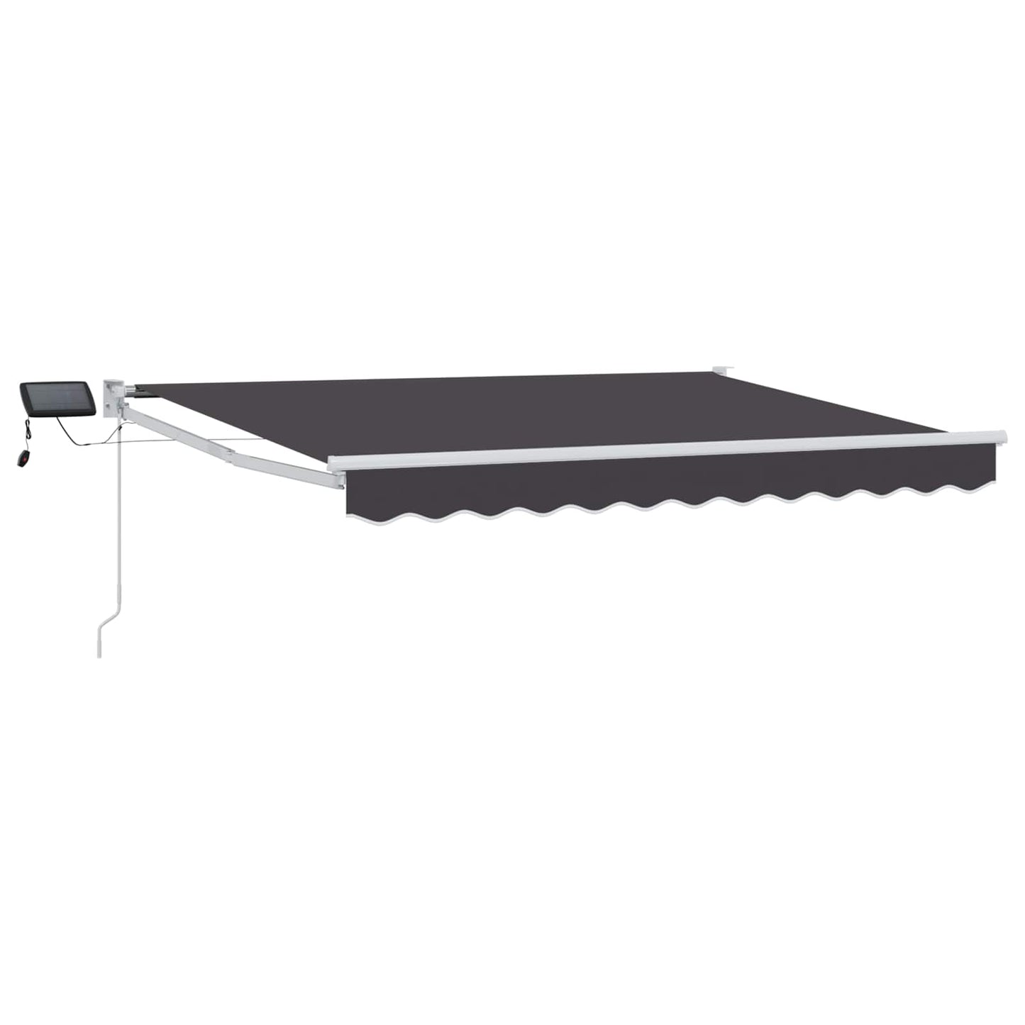 vidaXL Manual Retractable Awning with LEDs 3.5 x 2 m