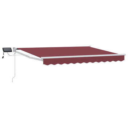 vidaXL Manual Retractable Awning with LEDs 3.5 x 2 m