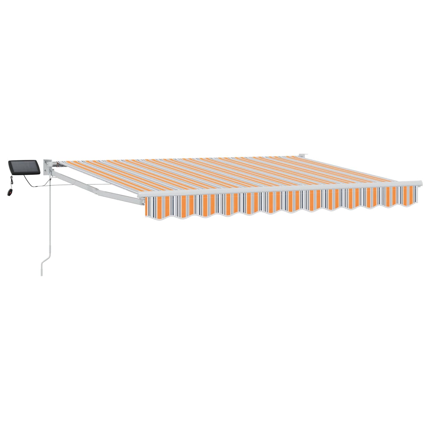 vidaXL Manual Retractable Awning with LEDs 3 x 2.5 m