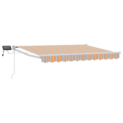 vidaXL Manual Retractable Awning with LEDs 3 x 2.5 m