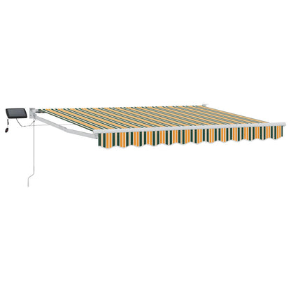 vidaXL Manual Retractable Awning with LEDs 3 x 2.5 m