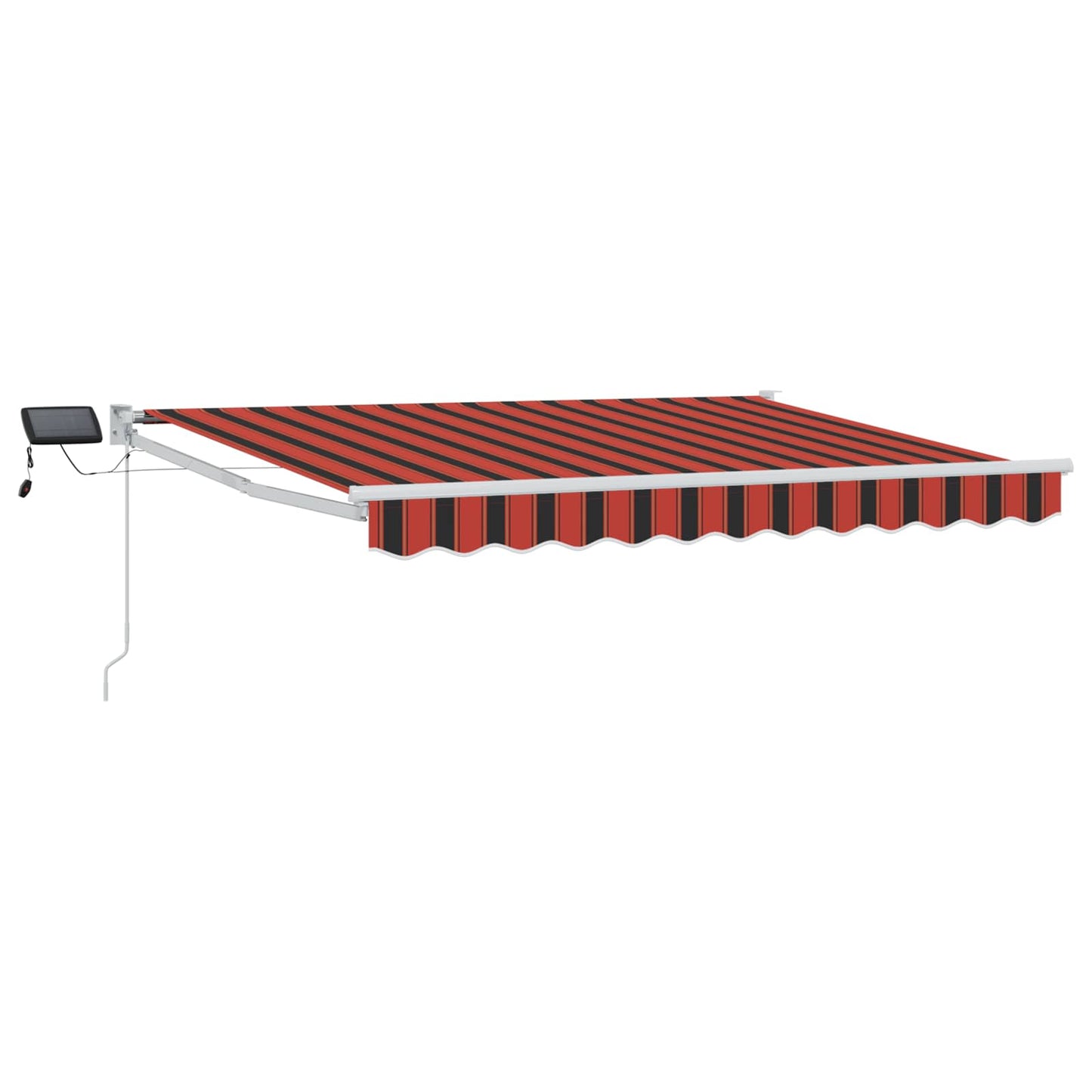 vidaXL Manual Retractable Awning with LEDs 3.5 x 2.5 m