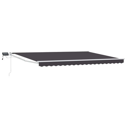 vidaXL Manual Retractable Awning with LEDs 4 x 3 m