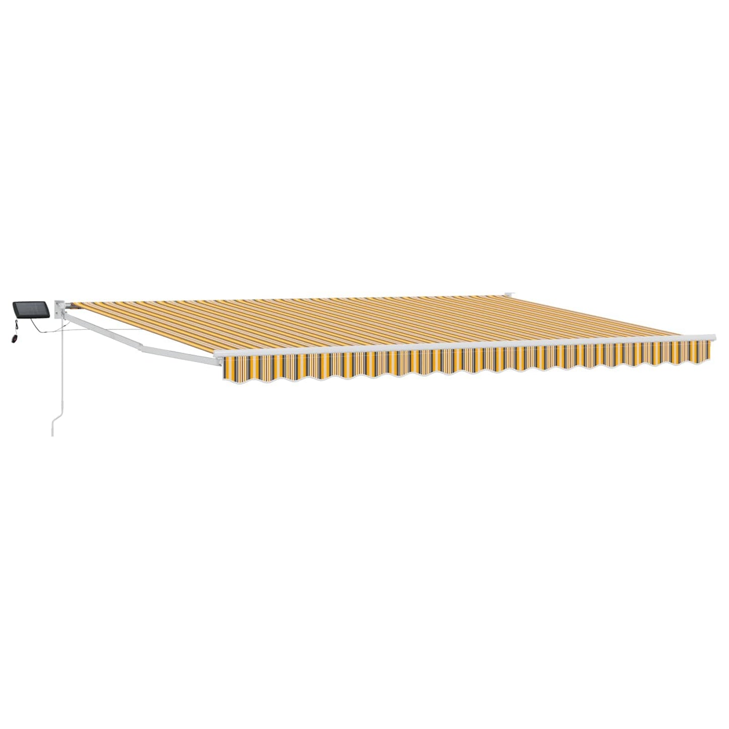 vidaXL Manual Retractable Awning with LEDs 4 x 3 m