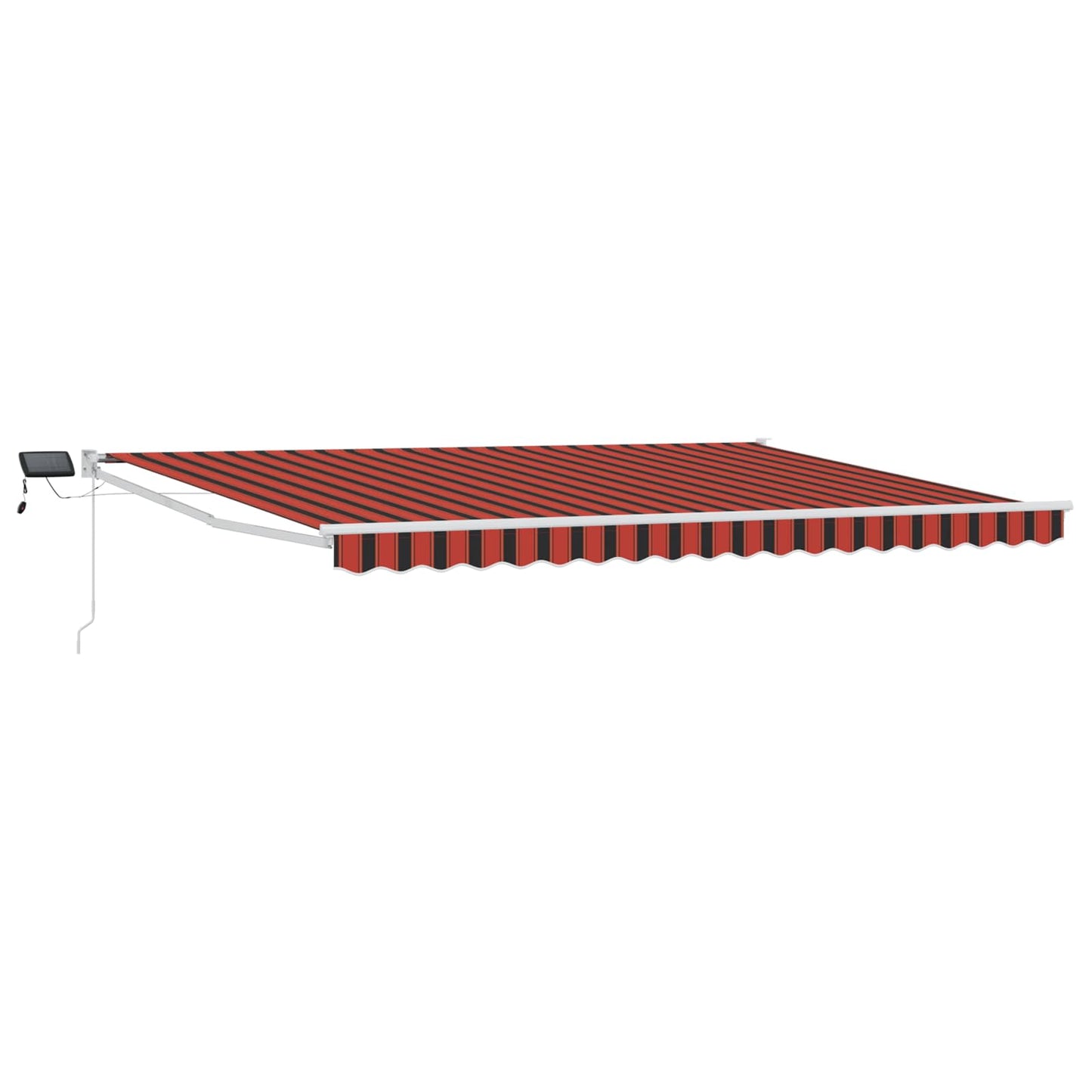 vidaXL Manual Retractable Awning with LEDs 5 x 3 m