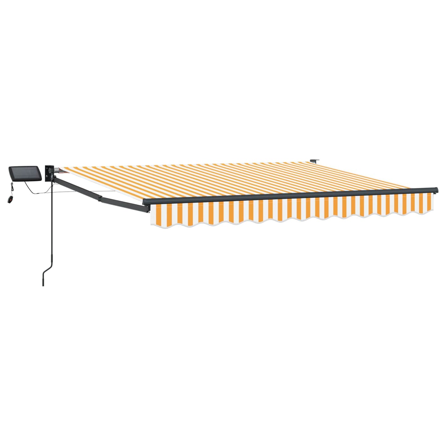 vidaXL Manual Retractable Awning with LEDs 2.5 x 2 m