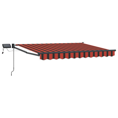 vidaXL Manual Retractable Awning with LEDs 3 x 2 m
